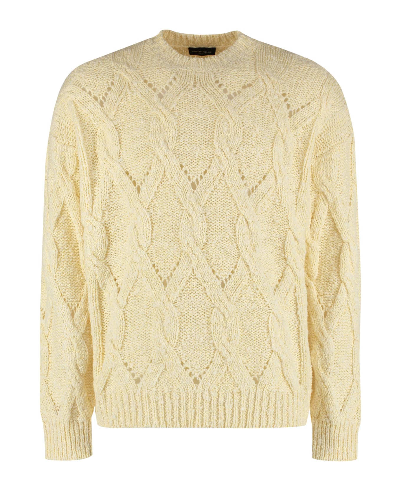 Roberto Collina Crew-neck Wool Sweater - Ivory ニットウェア