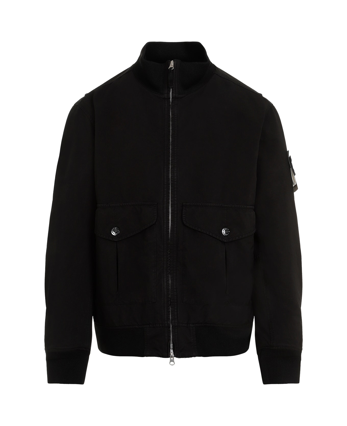 Stone Island Polyester Jacket - Black