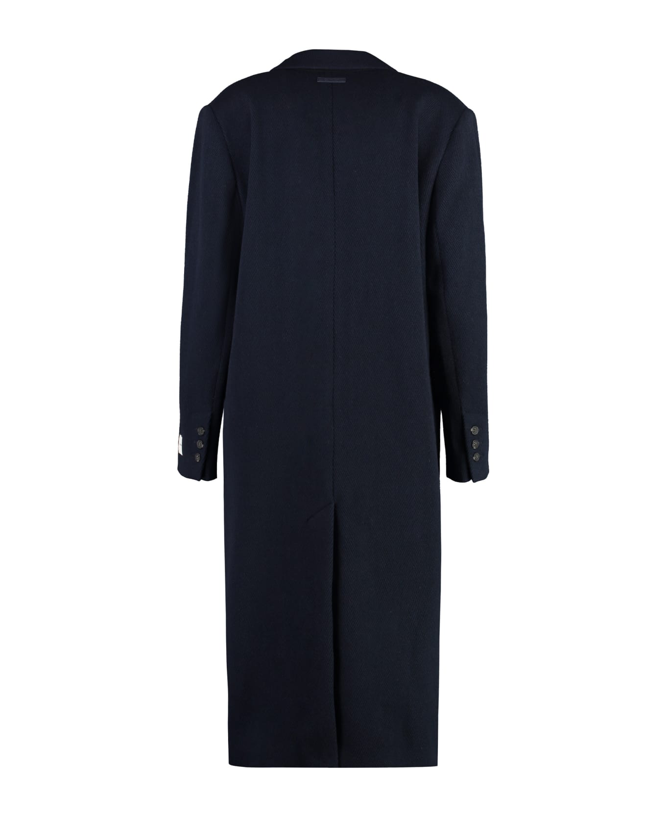 Calvin Klein Wool Long Coat - Blue