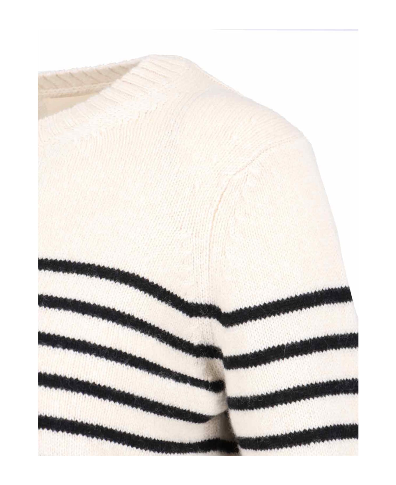 Khaite Striped Sweater - Crema