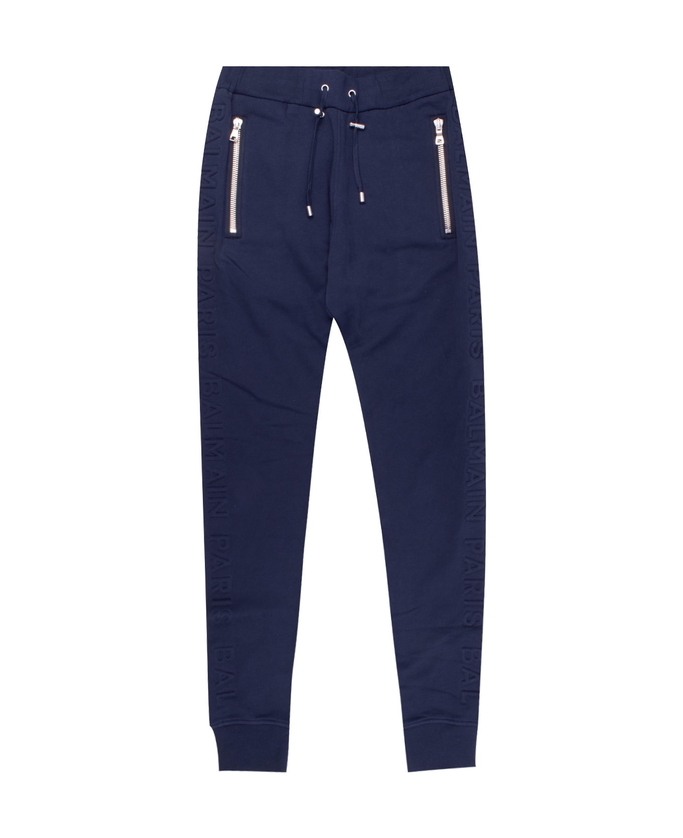 Balmain Cotton Pants - Blue スウェットパンツ