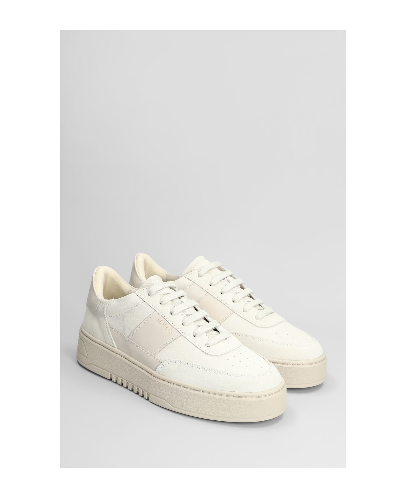 Axel Arigato Orbit Vintage Sneakers In Beige Suede And Fabric - beige