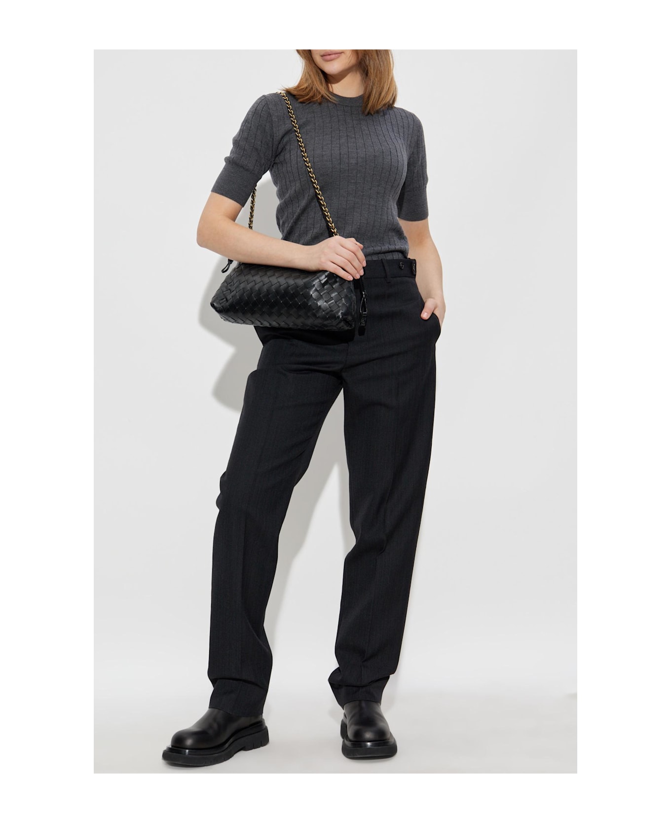 Bottega Veneta Wool Top - GREY