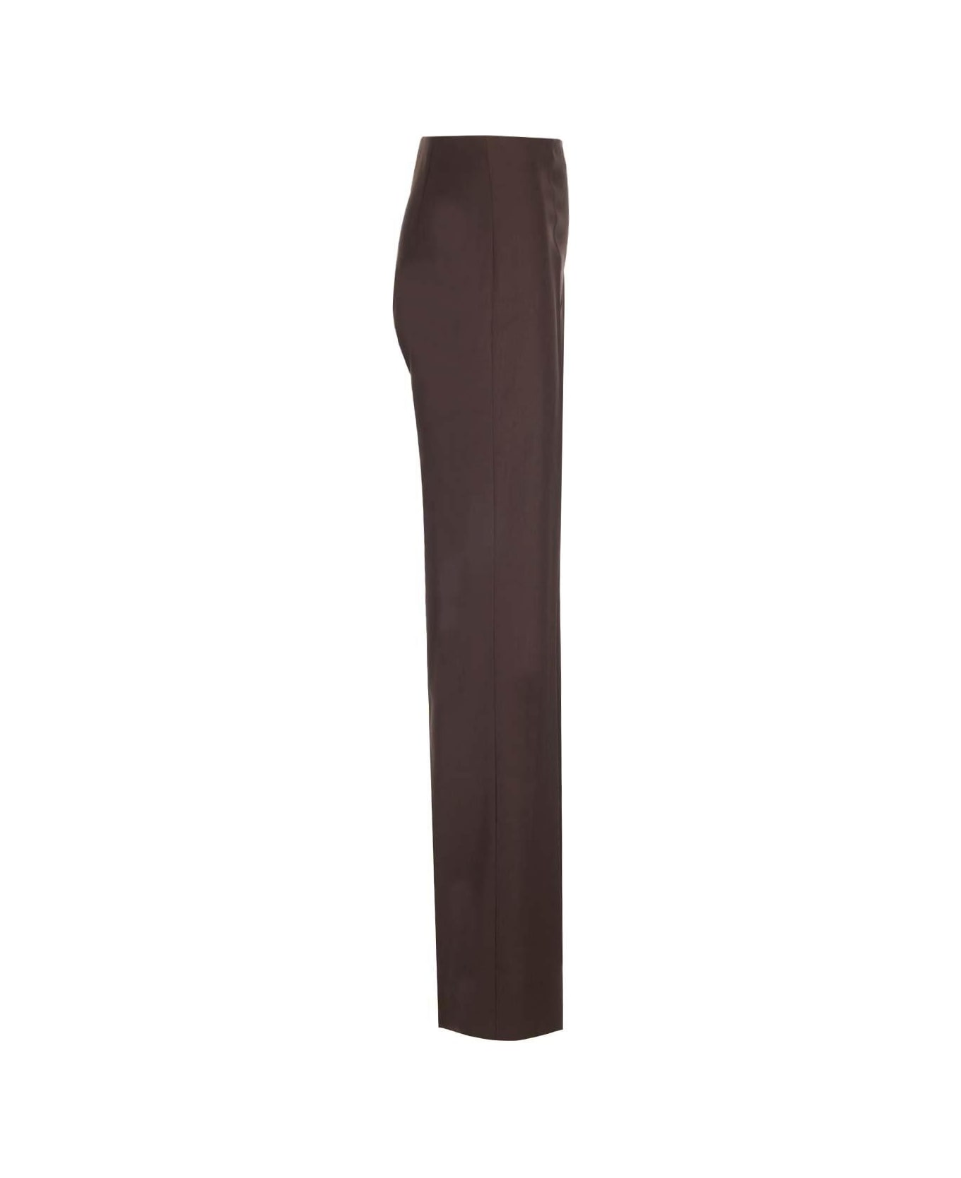 Ferragamo Straight-leg High-waist Trousers - Brown