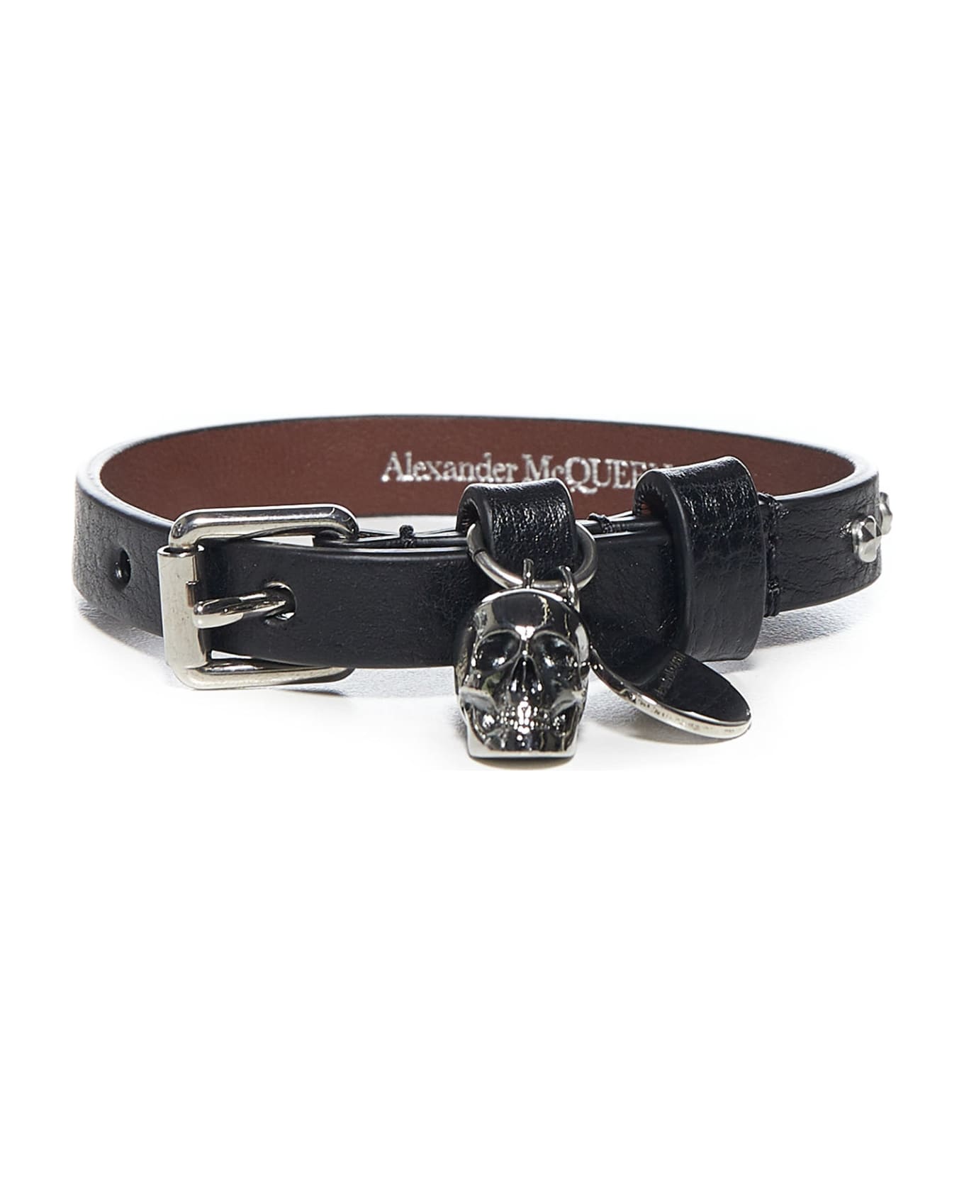Alexander McQueen Single Wrap Bracelet - Black
