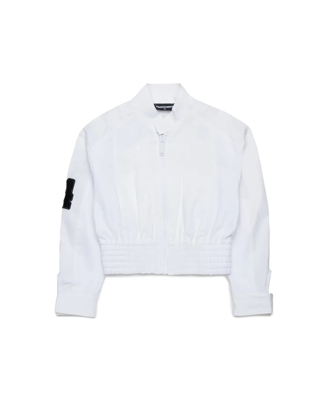 Dsquared2 White Jacket With Print On Back - White