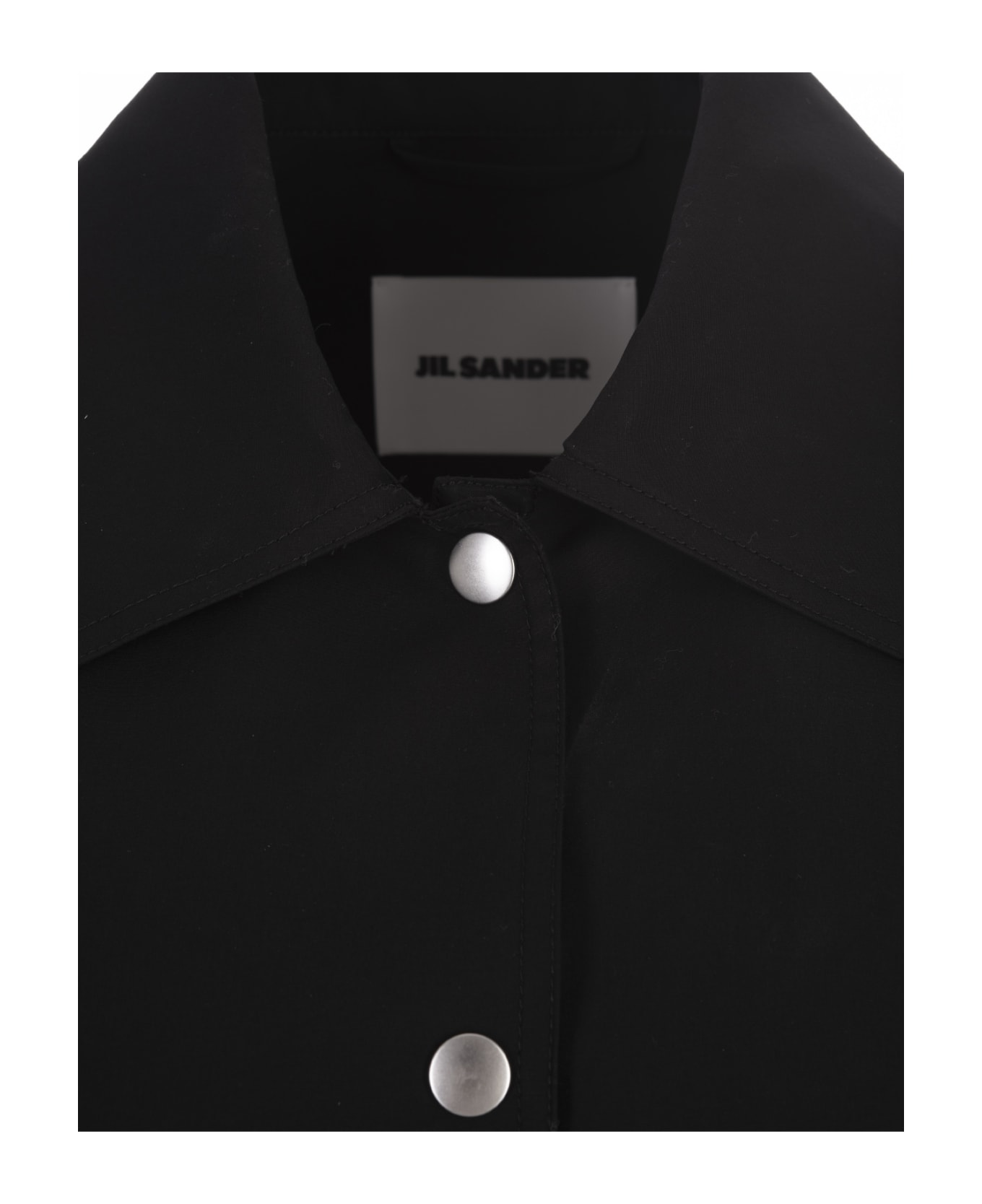 Jil Sander Black Jacket With Logo - Black