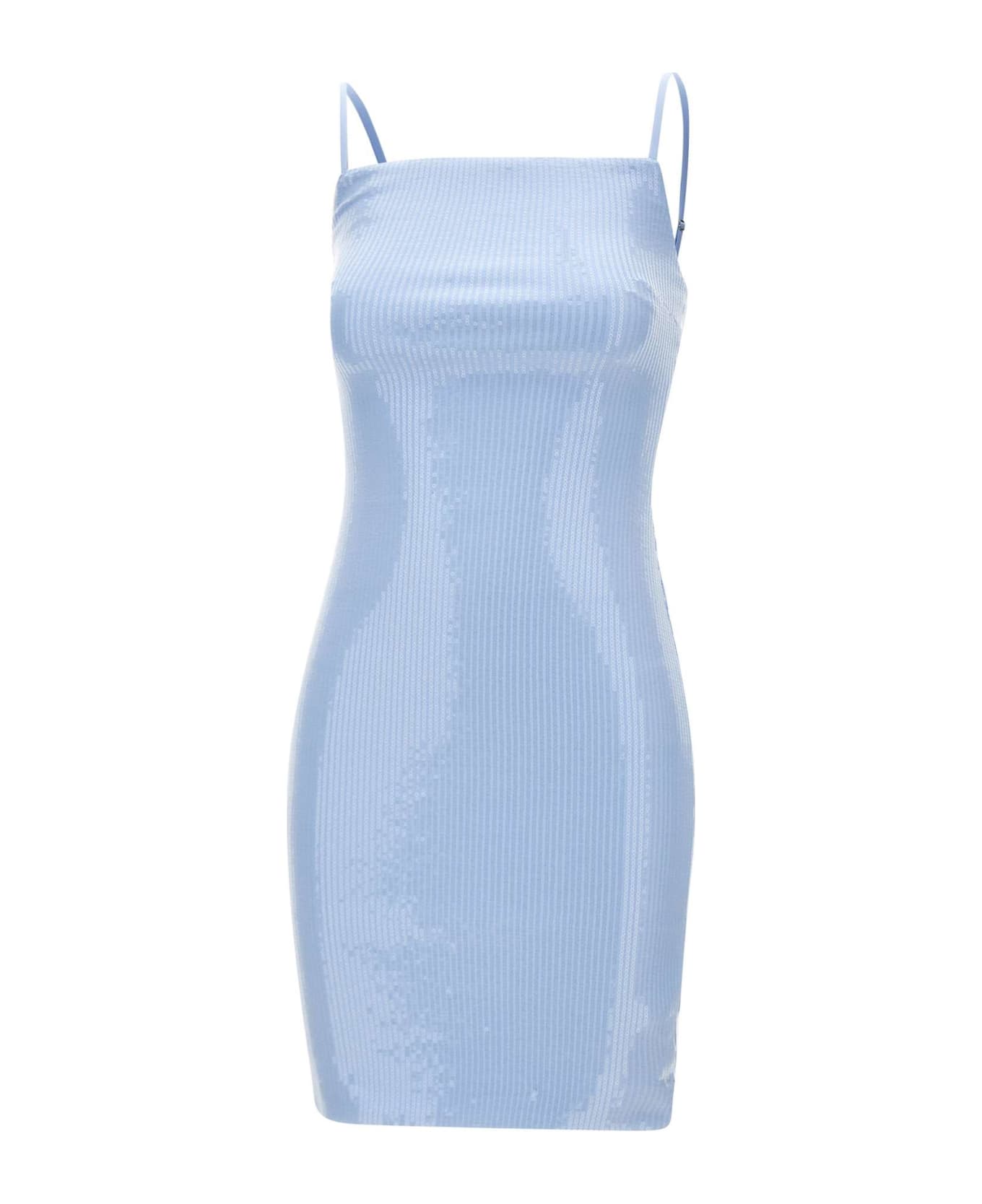 Rotate by Birger Christensen "sequins Slip" Mini Dress - LIGHT BLUE