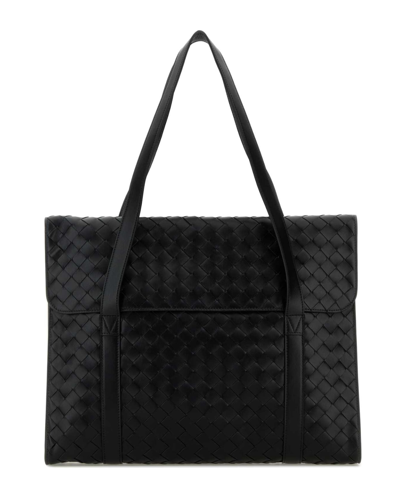 Bottega Veneta Briefcase New Style - BLACKSILVER