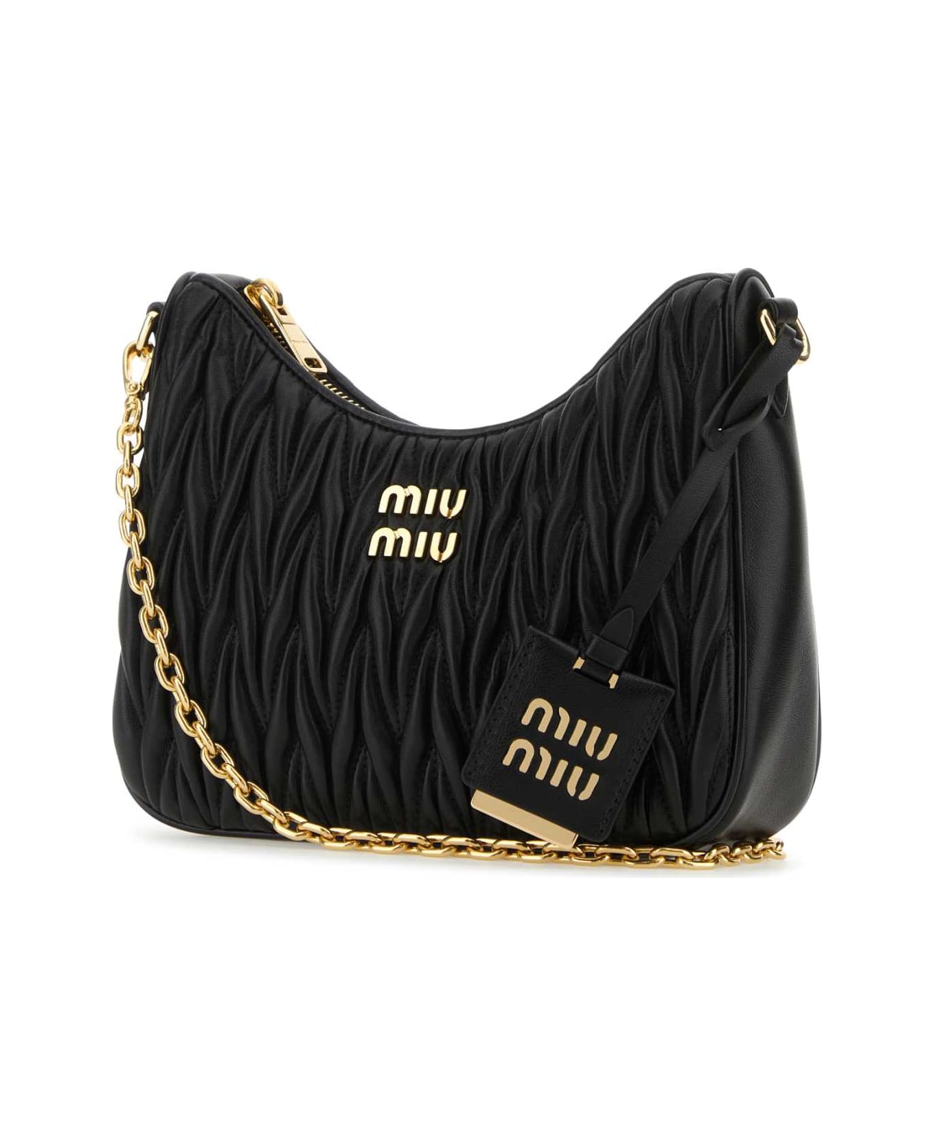 Miu Miu Black Leather Handbag - NERO