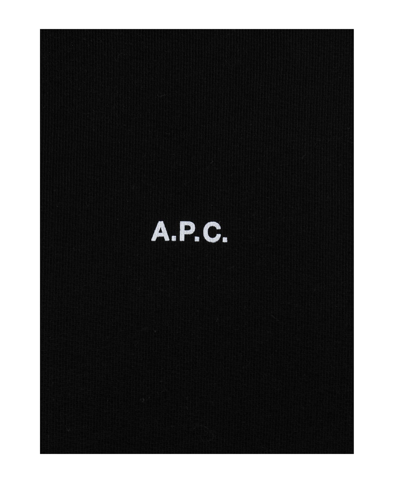 A.P.C. Logo Hoodie - Nero