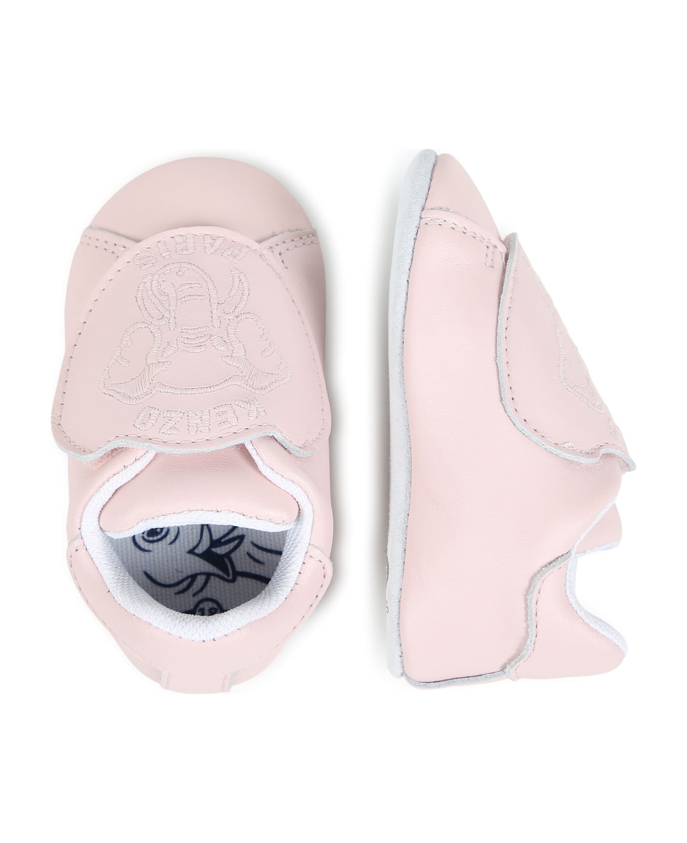 Kenzo Kids Embroidered Slippers - Pink シューズ