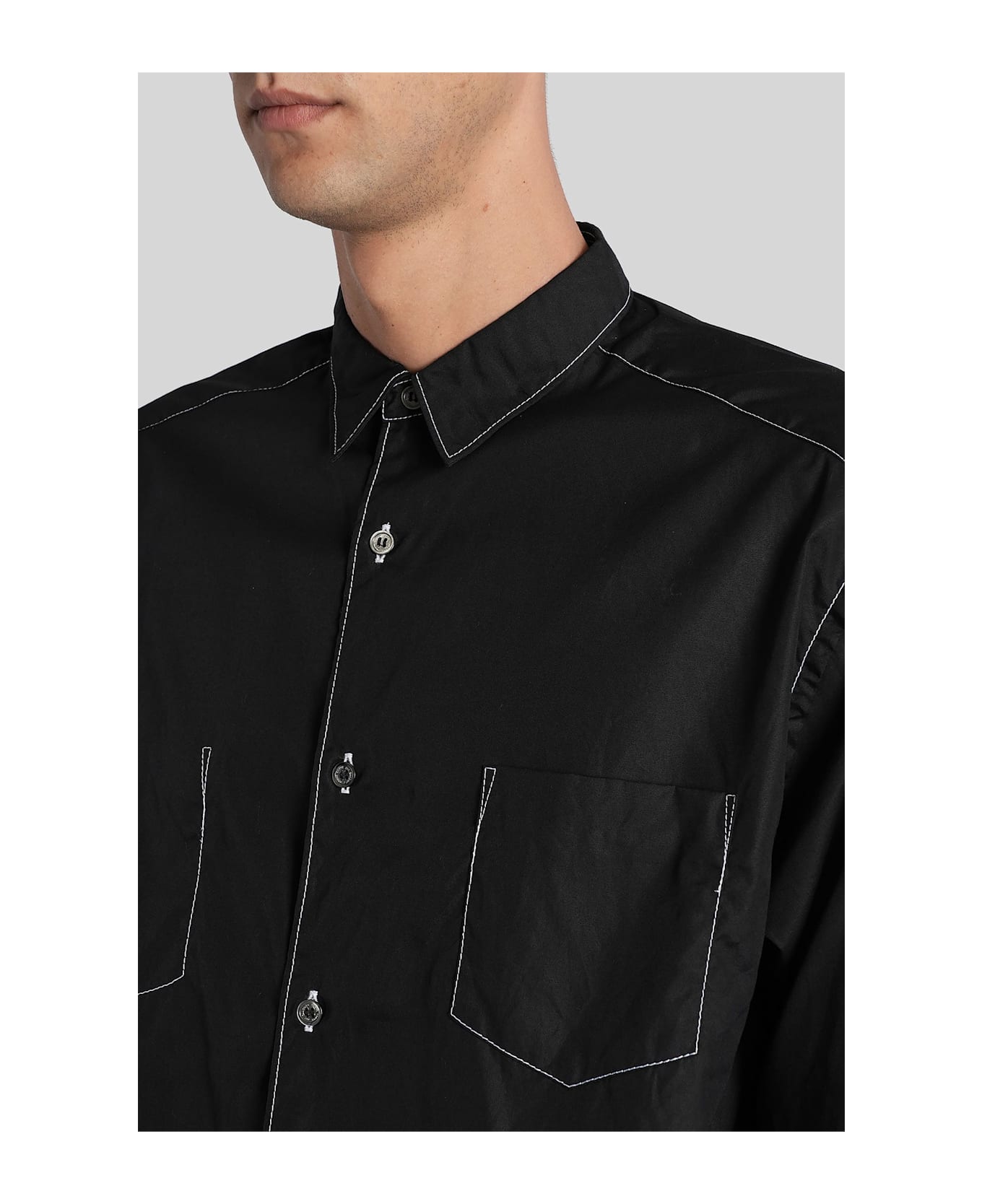 Comme des Garçons Homme Shirt In Black Cotton - black