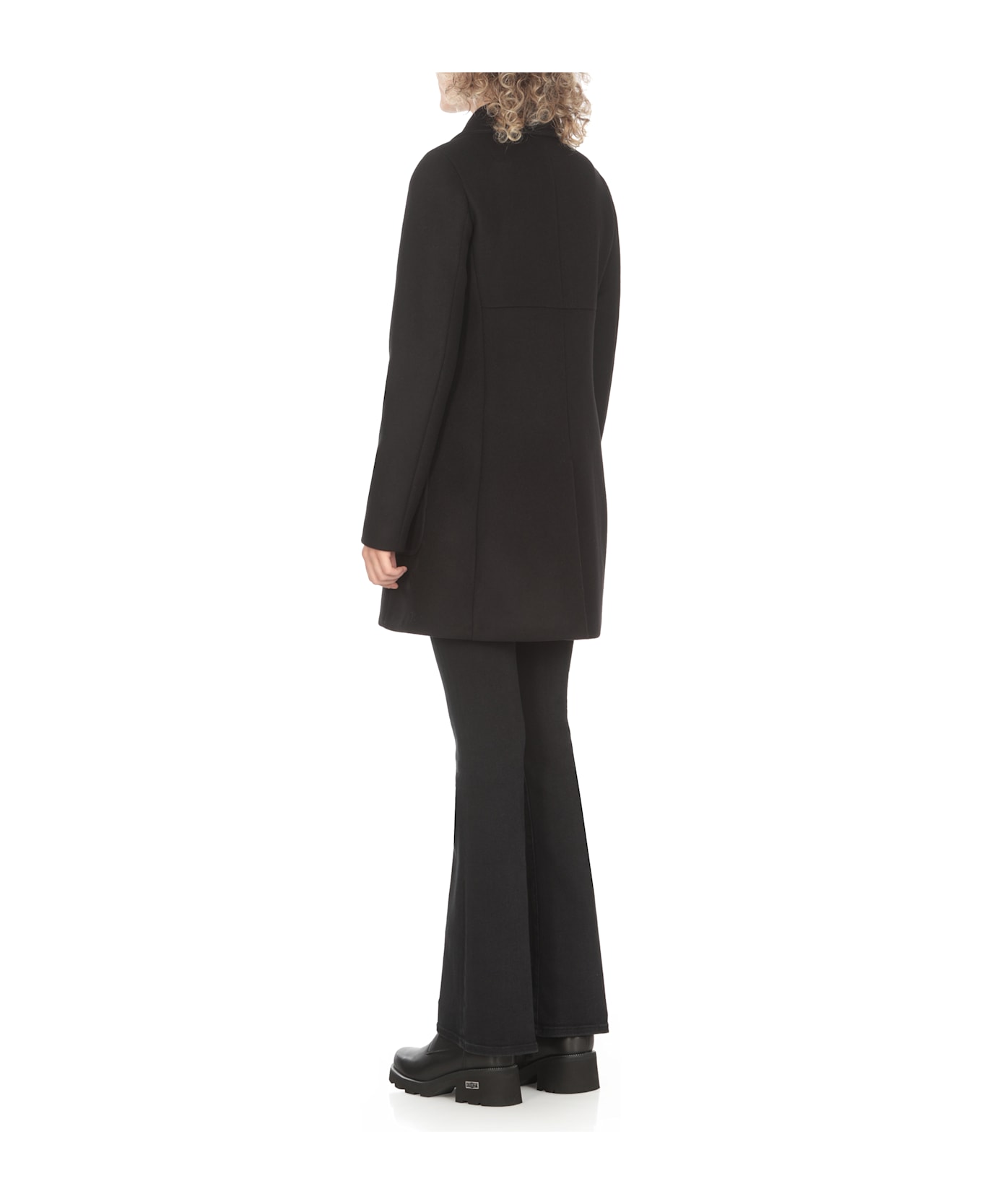 Fay Urban Coat With Baby Collar + Hook - Black