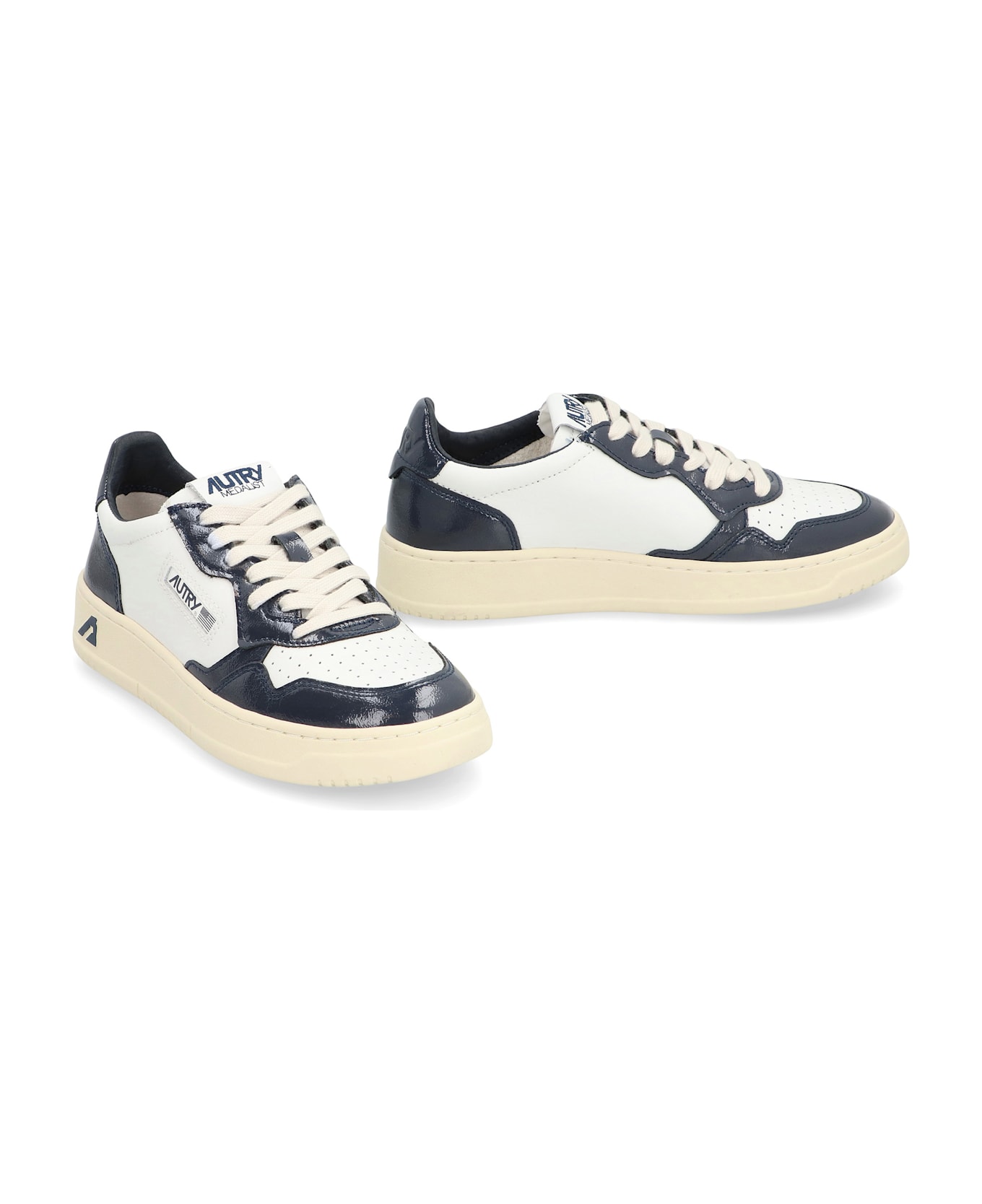Autry Medalist Leather Low-top Sneakers - White