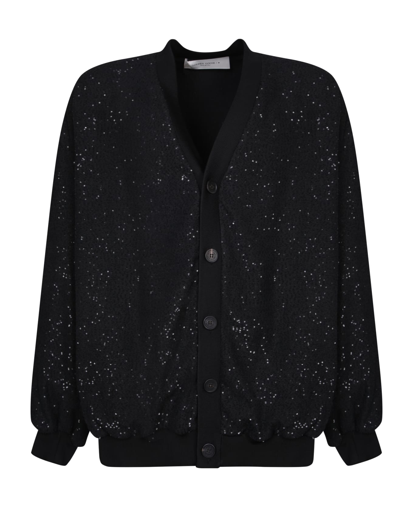 Golden Goose Black Sequin Cardigan - Black