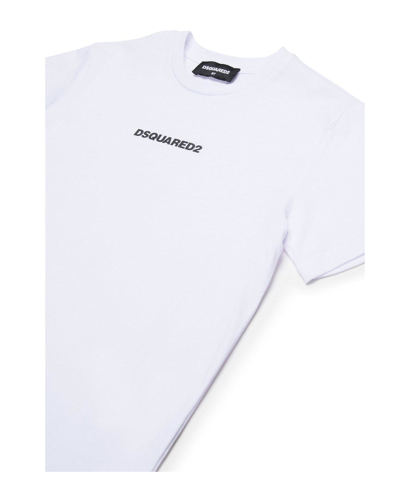 Dsquared2 Logo Detailed Crewneck T-shirt - White