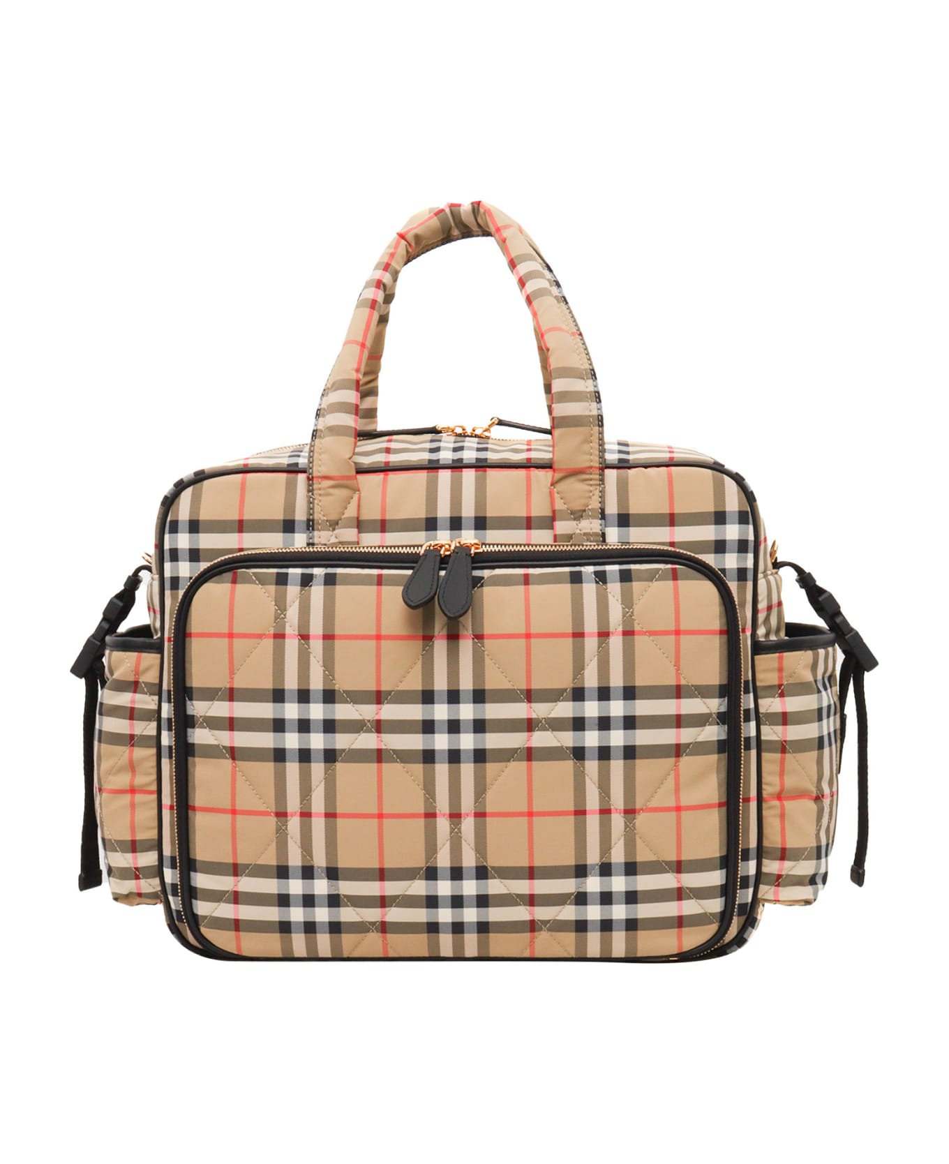 Burberry Check Pattern Bag - BEIGE