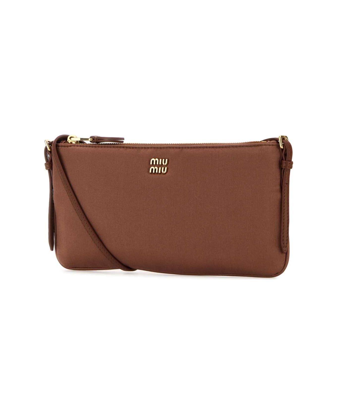 Miu Miu Logo Mini Pouch - CACAO