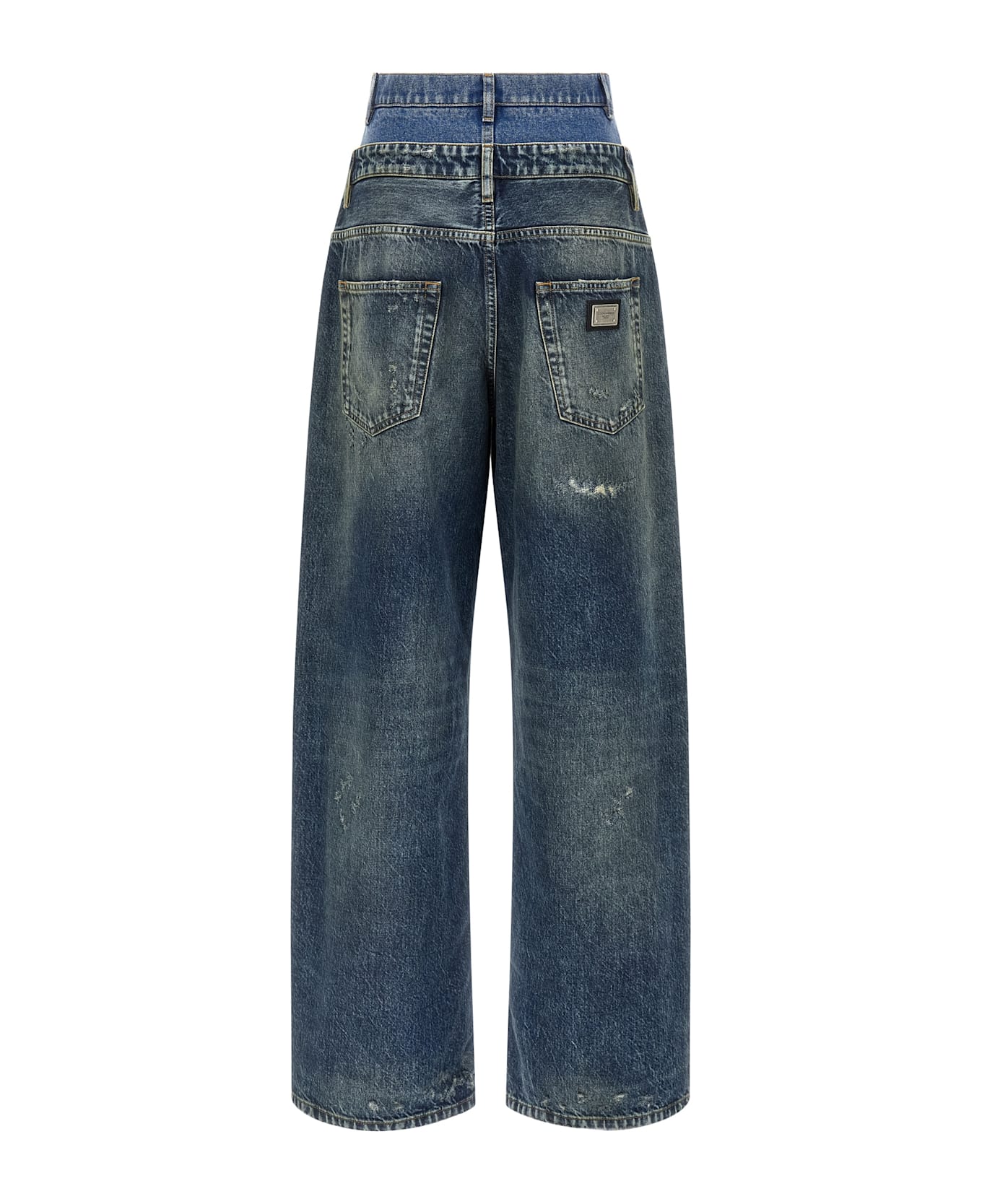 Dolce 
Gabbana Double Layer Jeans - Blue