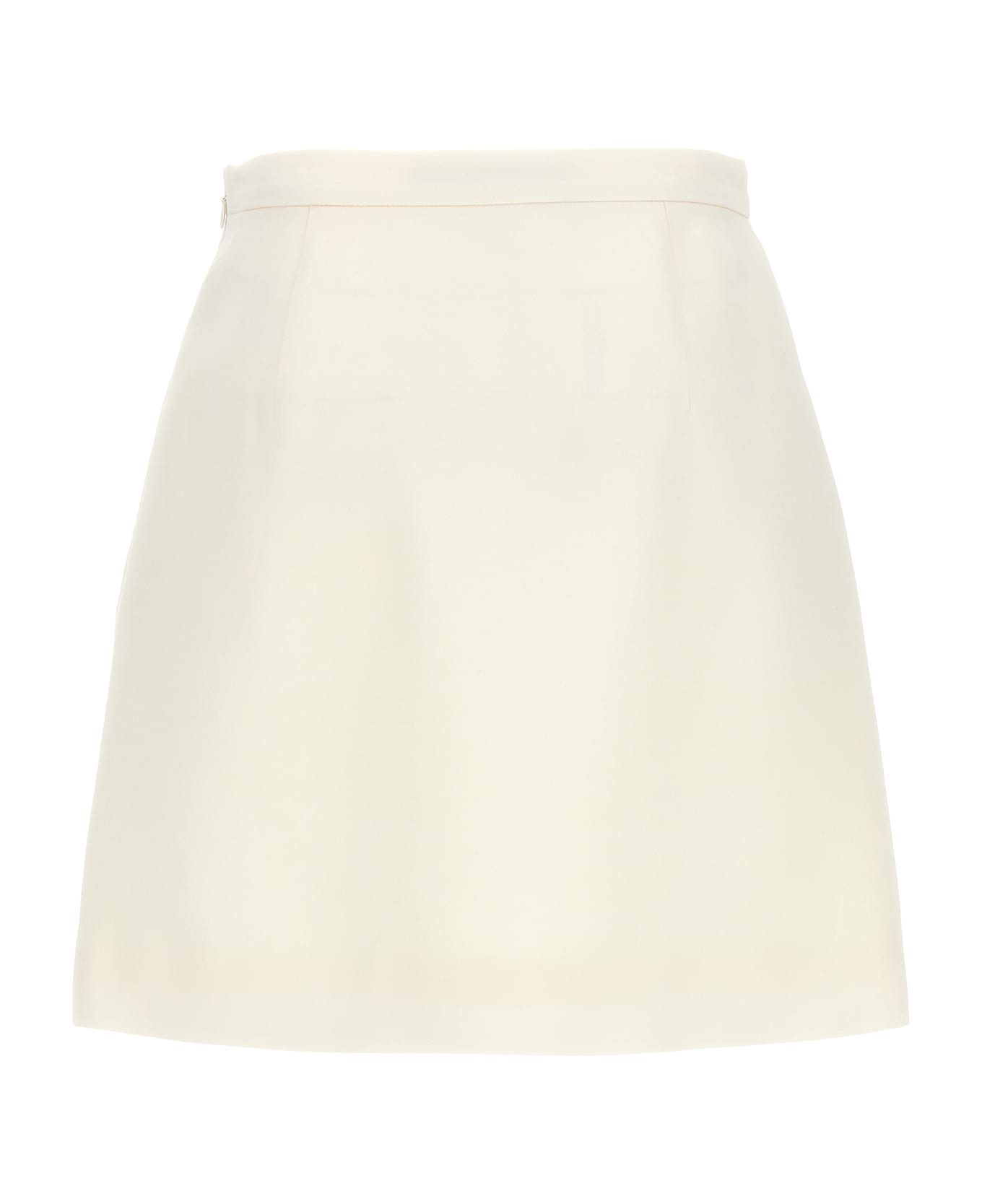 Valentino Garavani Crepe Couture Skirt - White