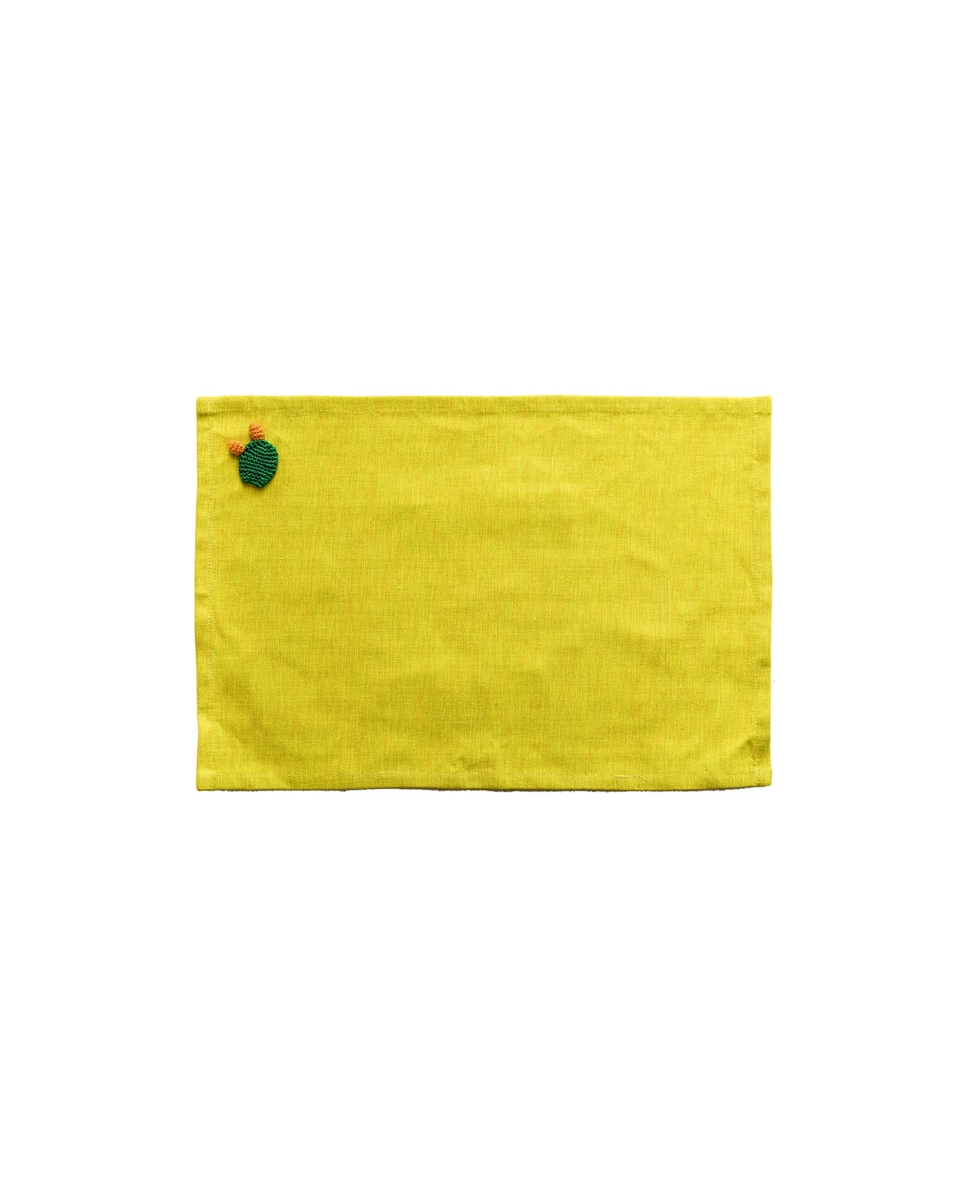 Le Botteghe su Gologone Placemats Crochet 35x45 Cm - Yellow