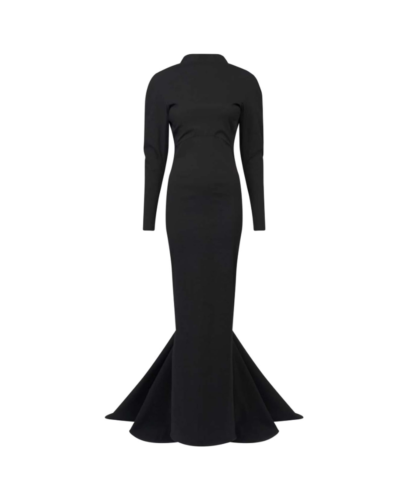 Alaia Embellished Cut-out Detailed Maxi Dress - Black