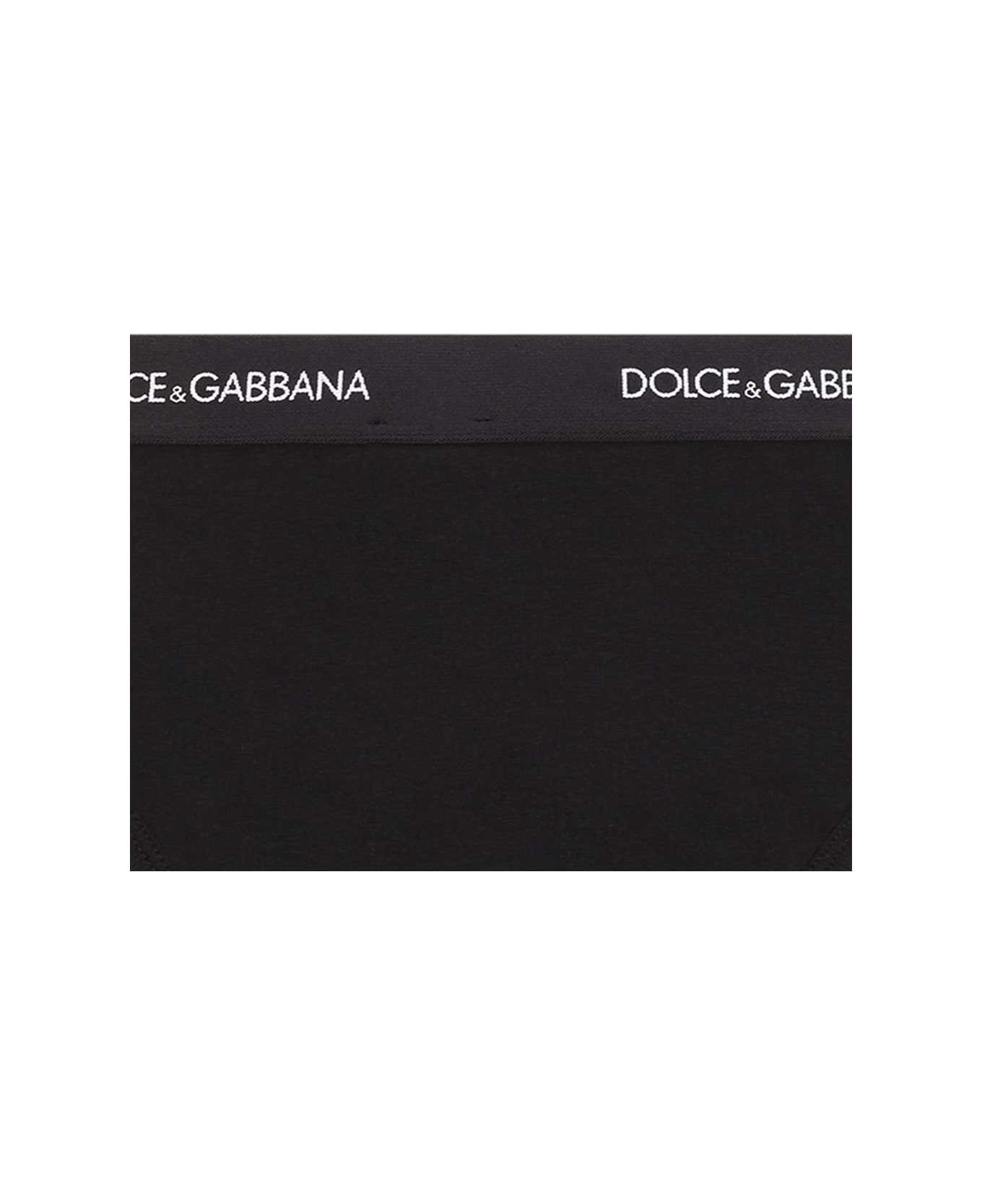 Dolce & Gabbana Set Di 2 Slip - Black