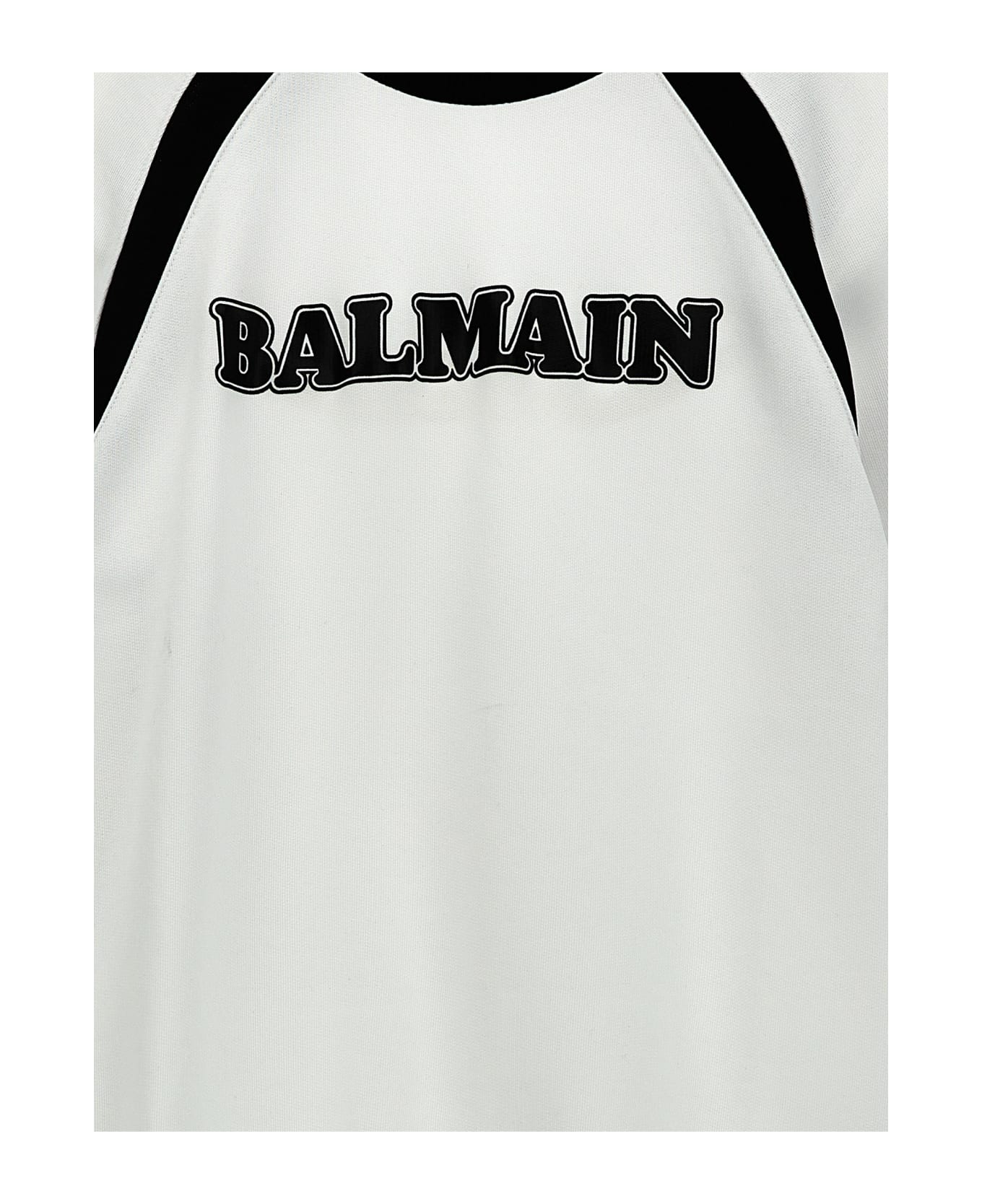 Balmain Logo Print Tracksuit - White/Black ワンピース＆ドレス
