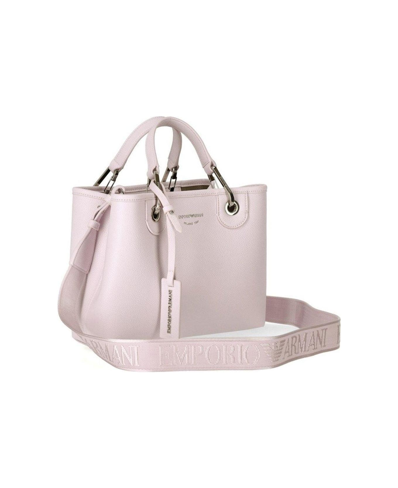 Emporio Armani Myea Logo Printed Tote Bag - Pink