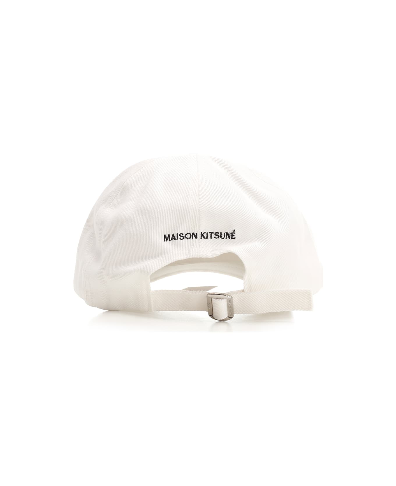 Maison Kitsuné Fox Baseball Cap - White 帽子