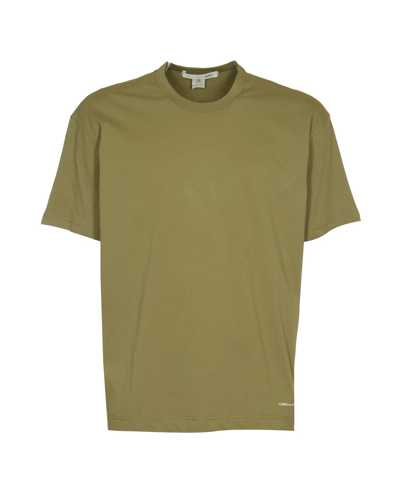 Comme des Garçons Regular Plain Logo T-shirt - Khaki