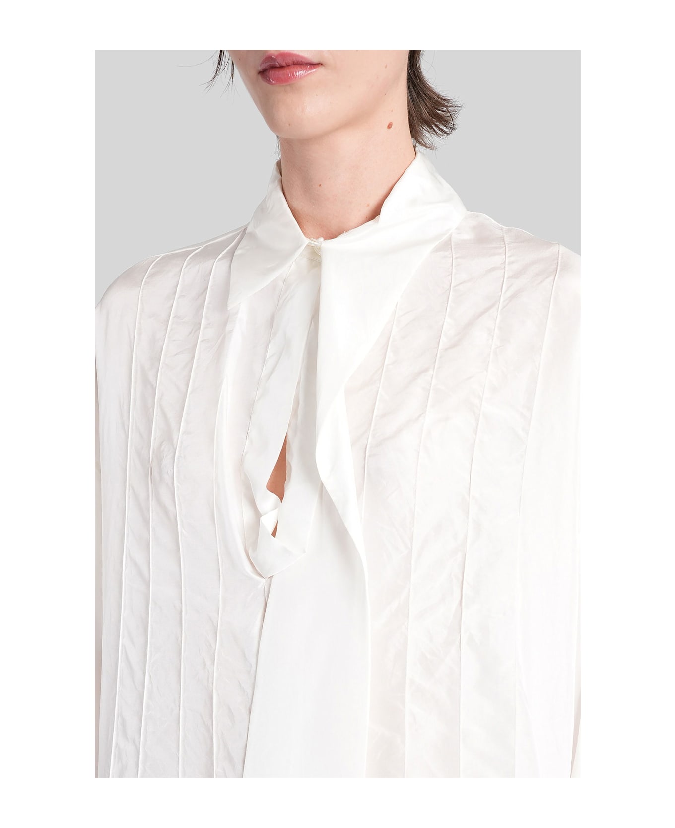 Lanvin Blouse In Beige Silk - beige