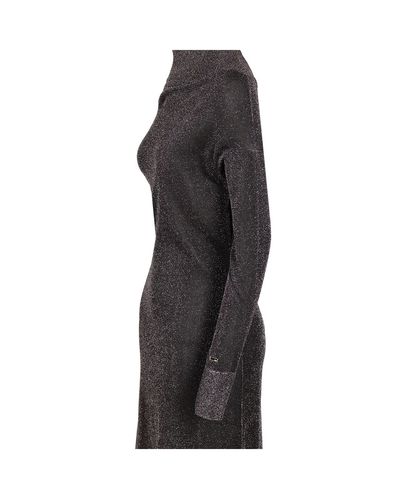 Fendi One- Shoulder Long Dress - Black