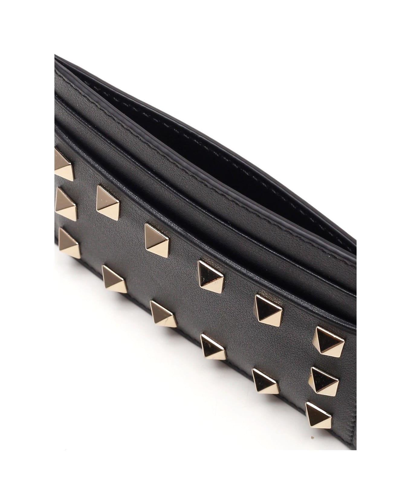 Valentino Garavani Rockstud Card Holder - Nero