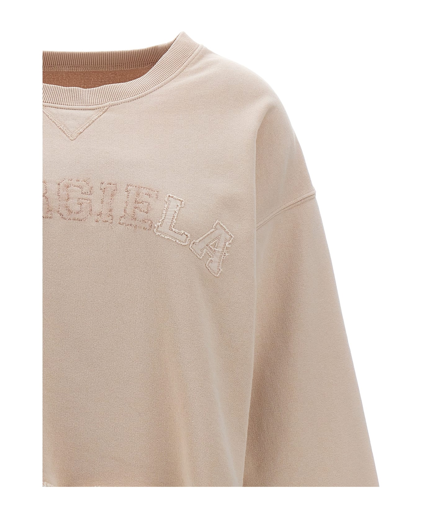 Maison Margiela Logo Embroidery Sweatshirt - Pink