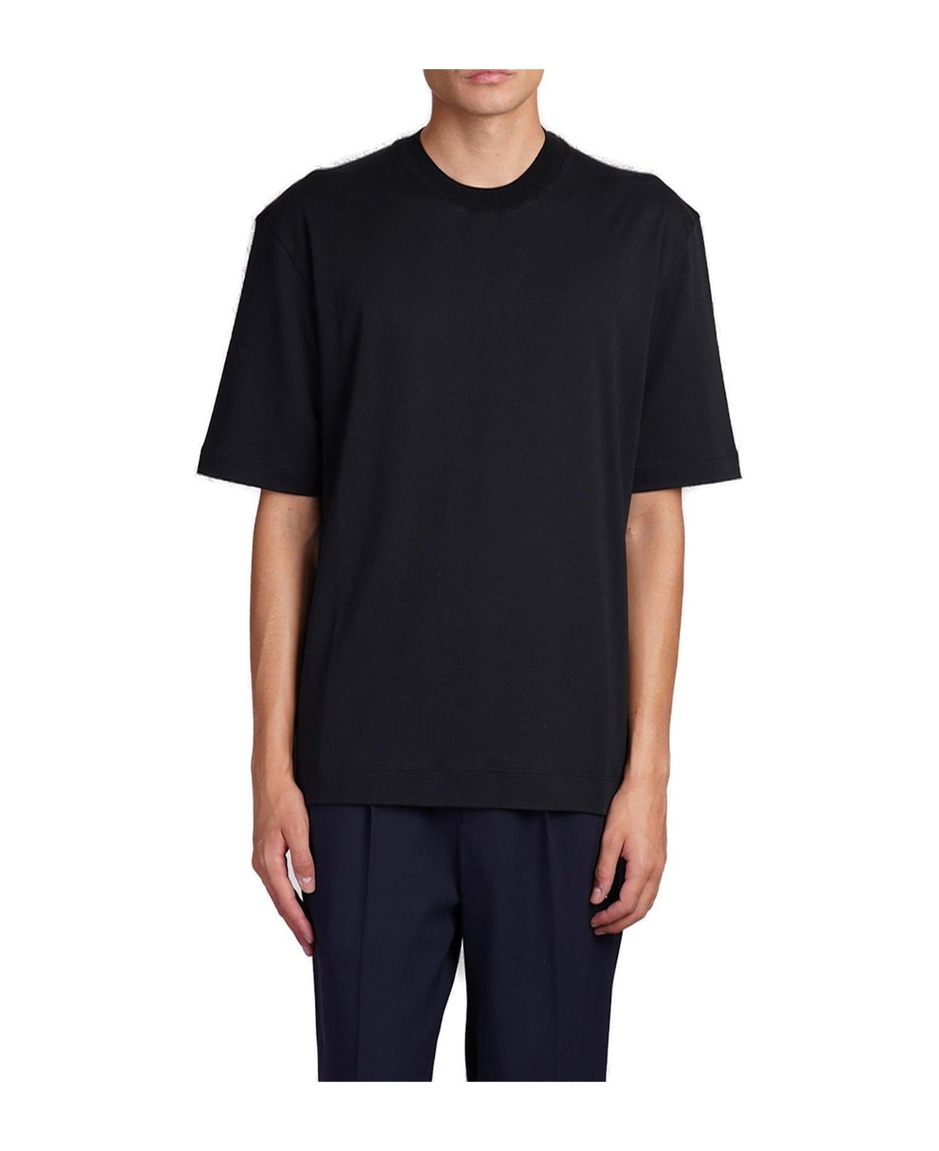 Zegna Crewneck Straight Hem T-shirt