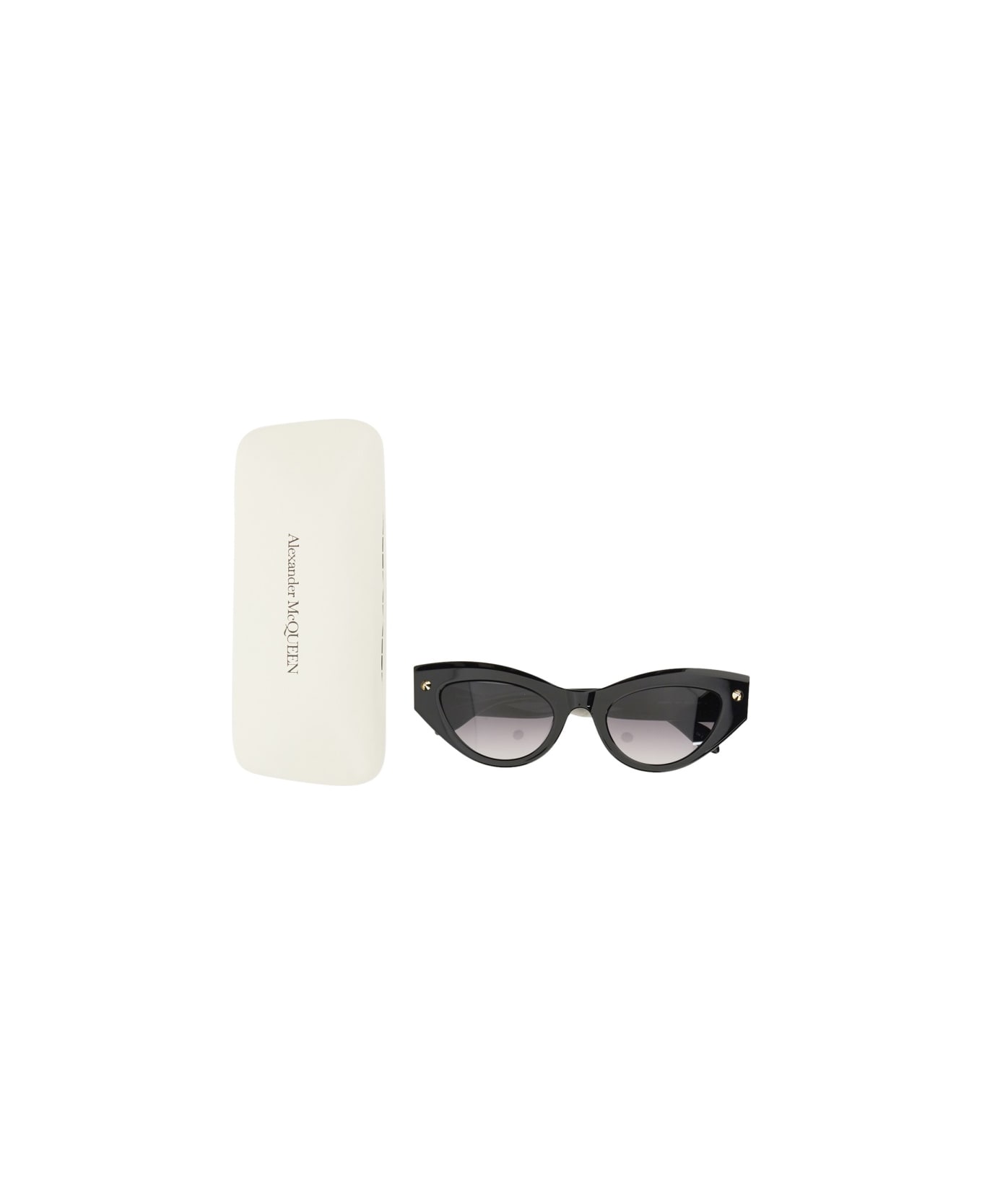 Alexander McQueen Cat-eye Sunglasses Spike Studs - BLACK サングラス