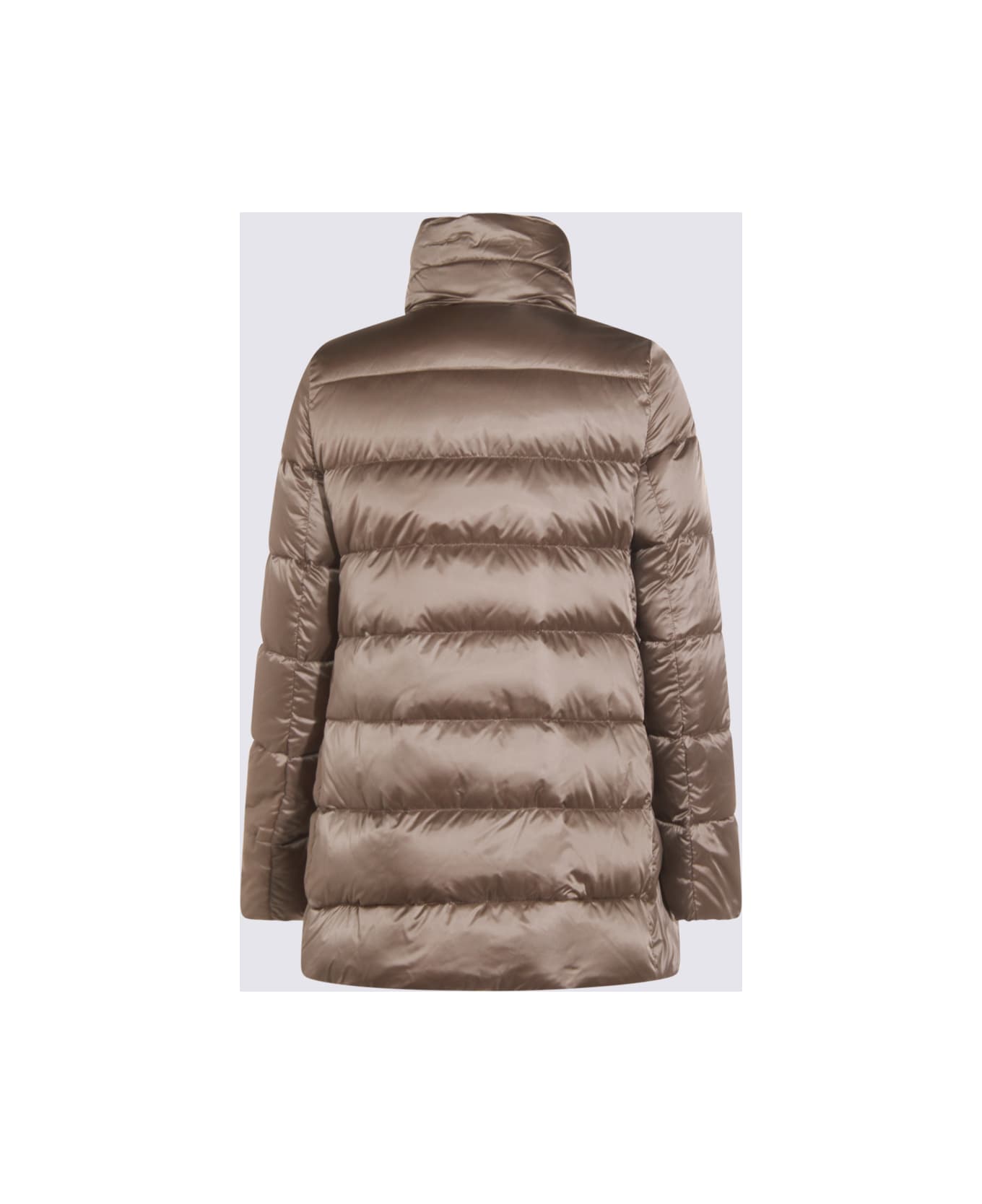 Moorer Beige Dorado Down Jacket - Silver
