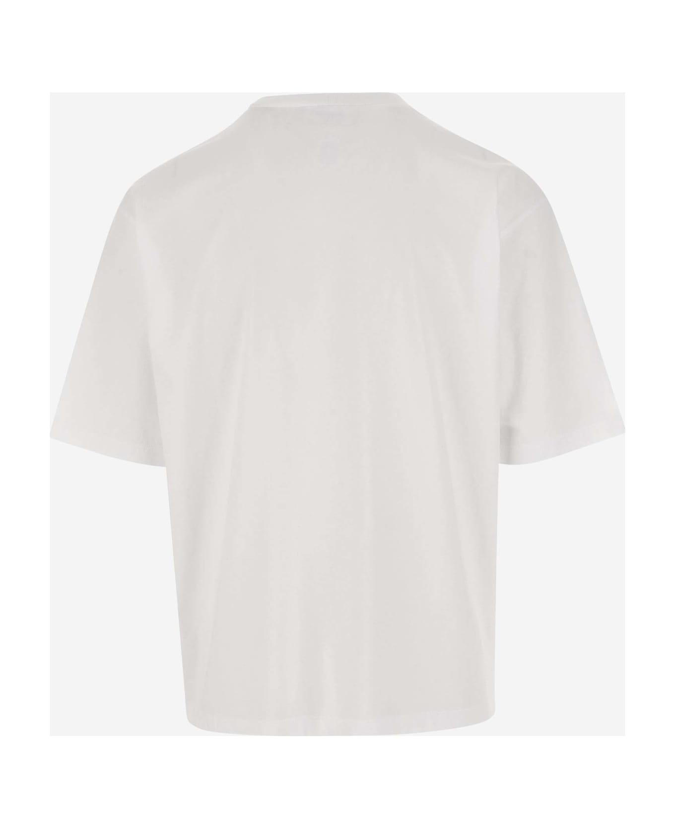 Dsquared2 Cotton T-shirt With Graphic Print And Logo - White