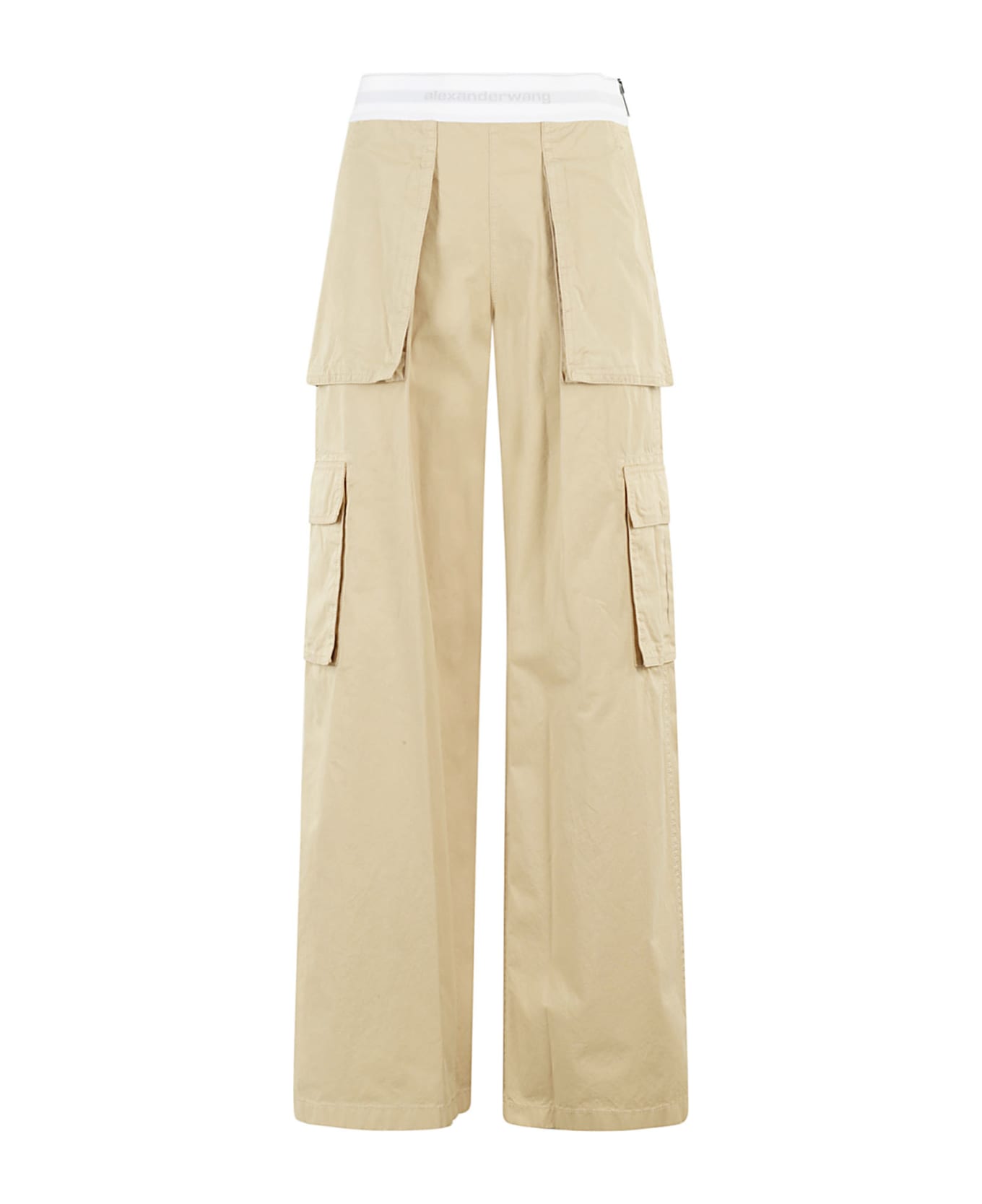 Alexander Wang Mid Rise Cargo Rave Pant With Logo Elastic ボトムス