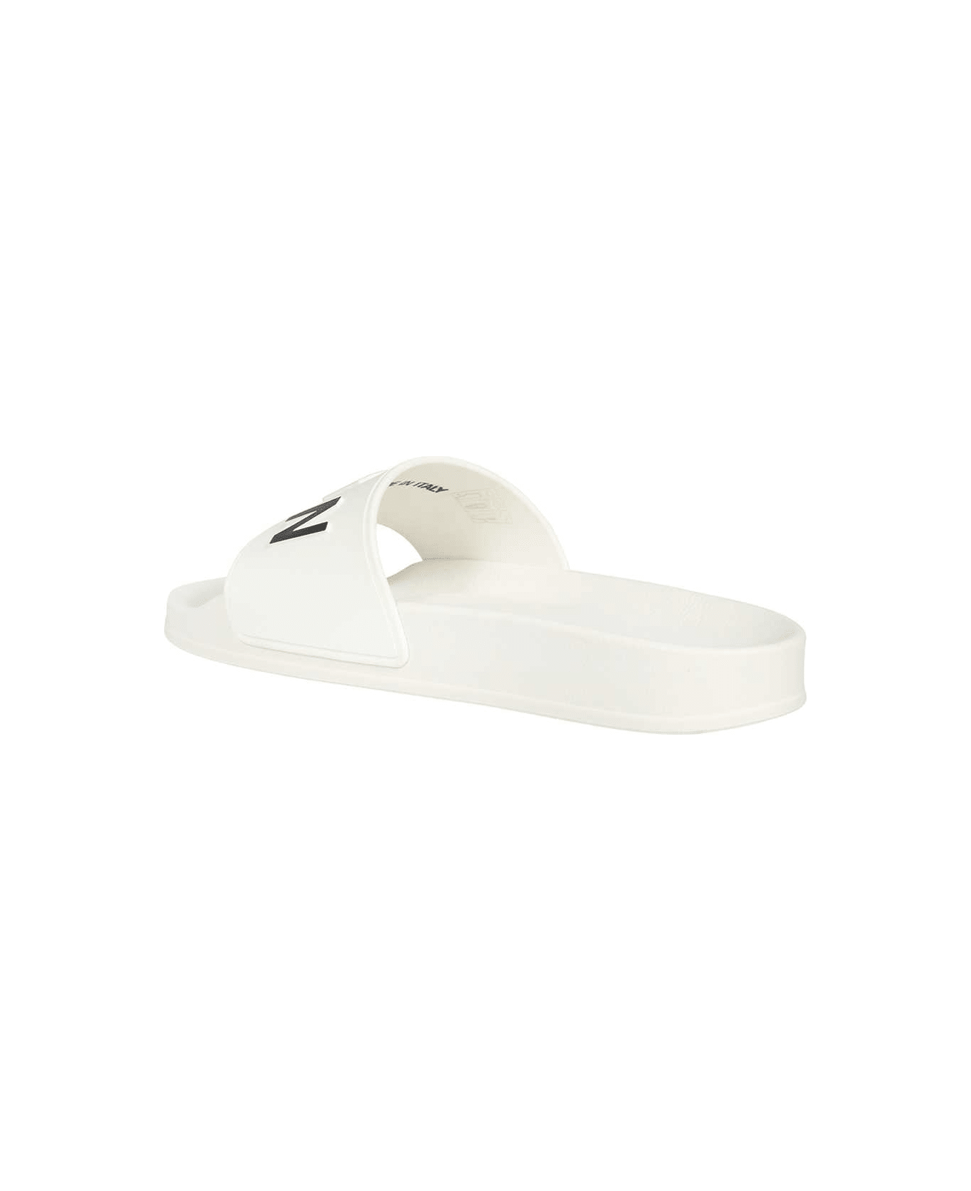 Dsquared2 Be Icon Rubber Slides - White