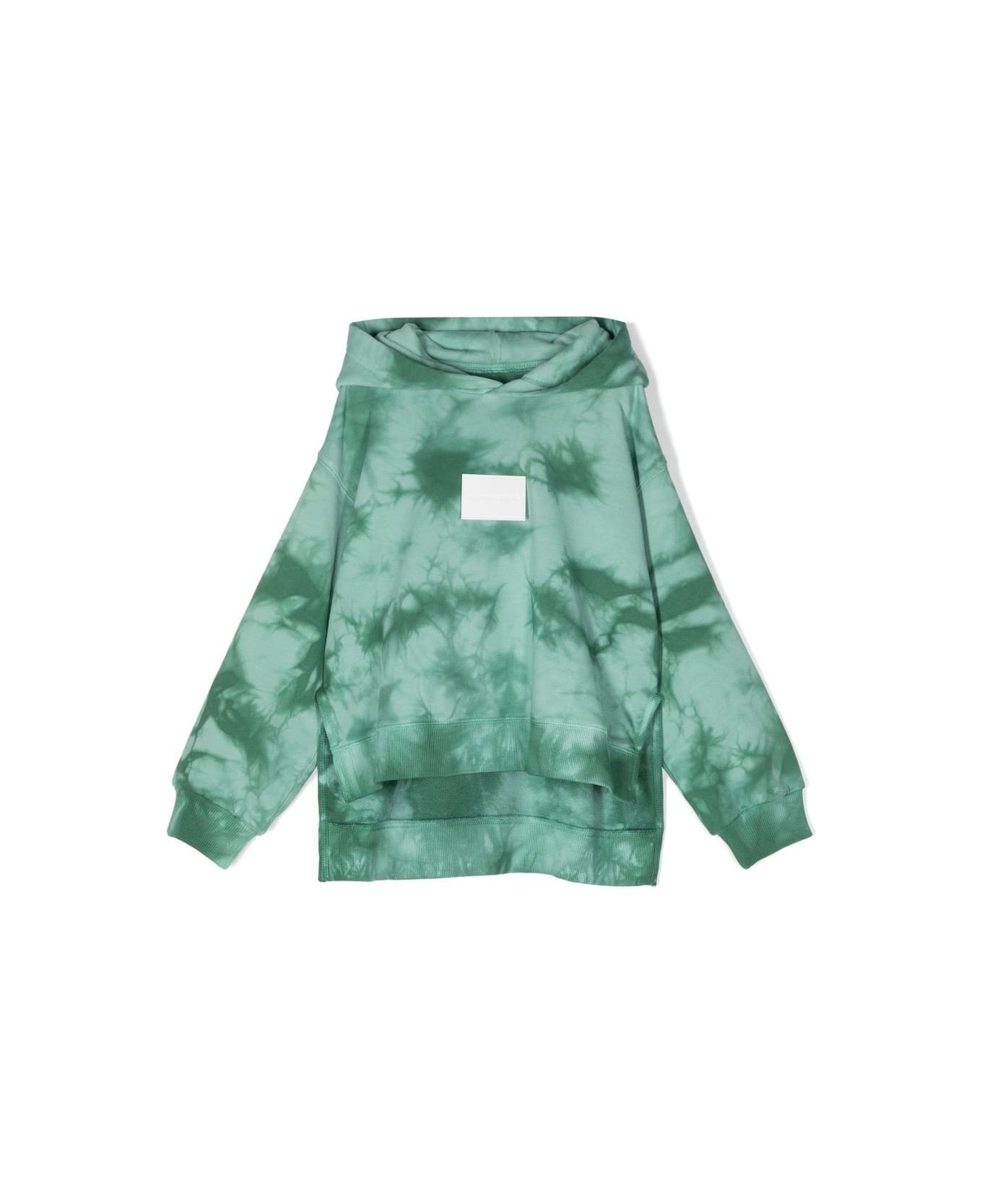 MM6 Maison Margiela Sweatshirt With Tie-dye Pattern - Green