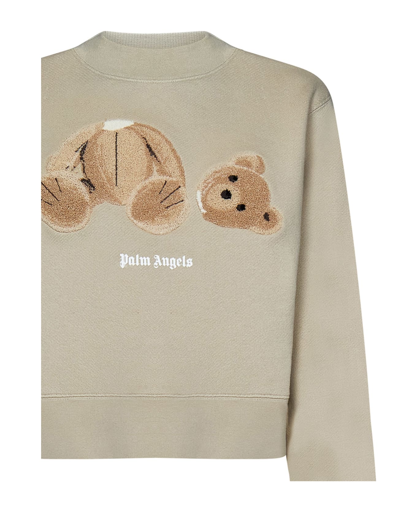 Palm Angels Pa Bear Sweatshirt - Beige