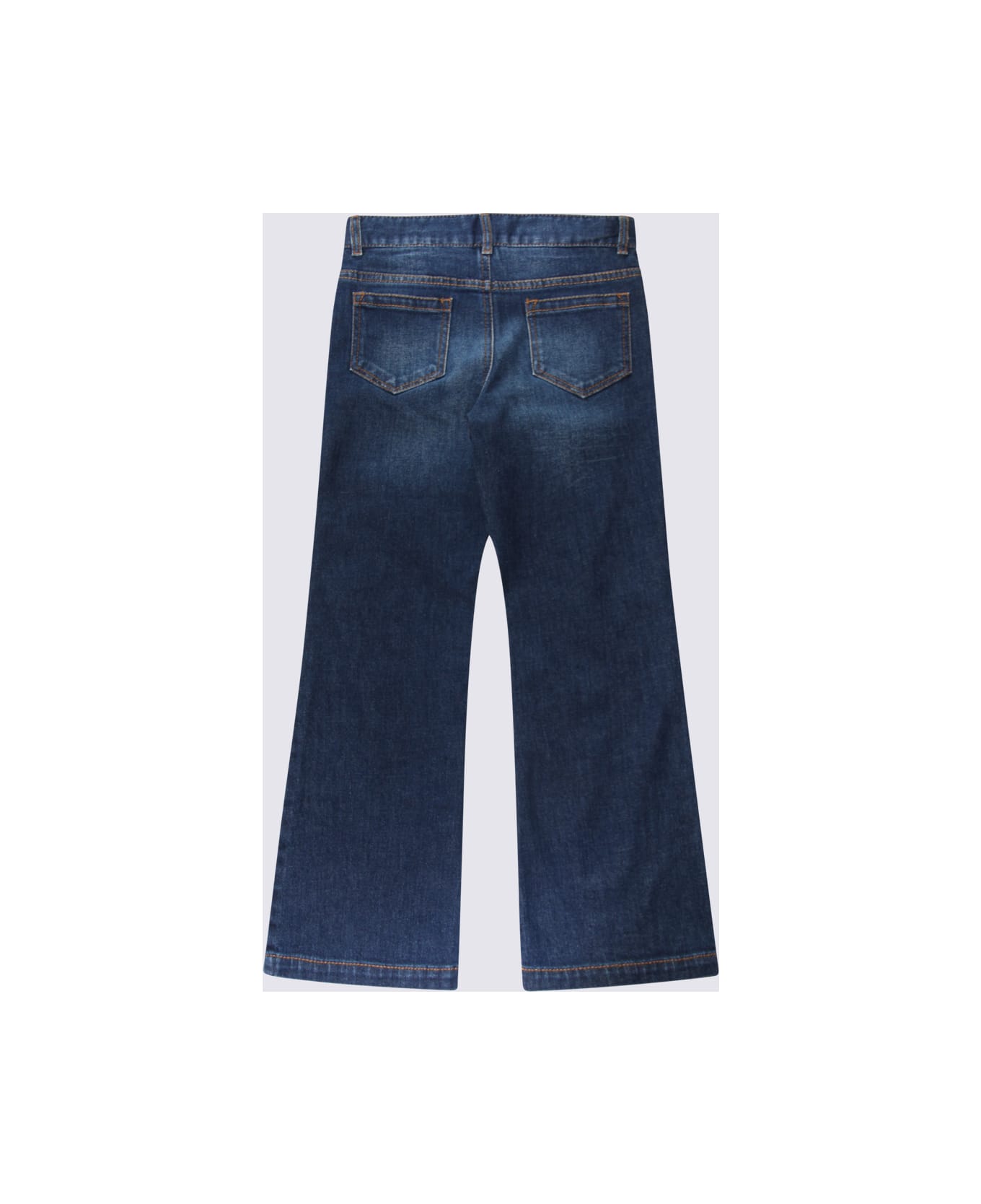 Chloé Dark Blue Cotton Jeans - DENIM BLUE