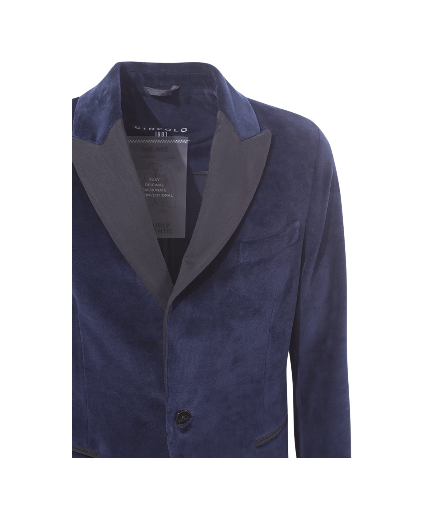 Circolo 1901 Single-breasted Circolo Jacket - Blue