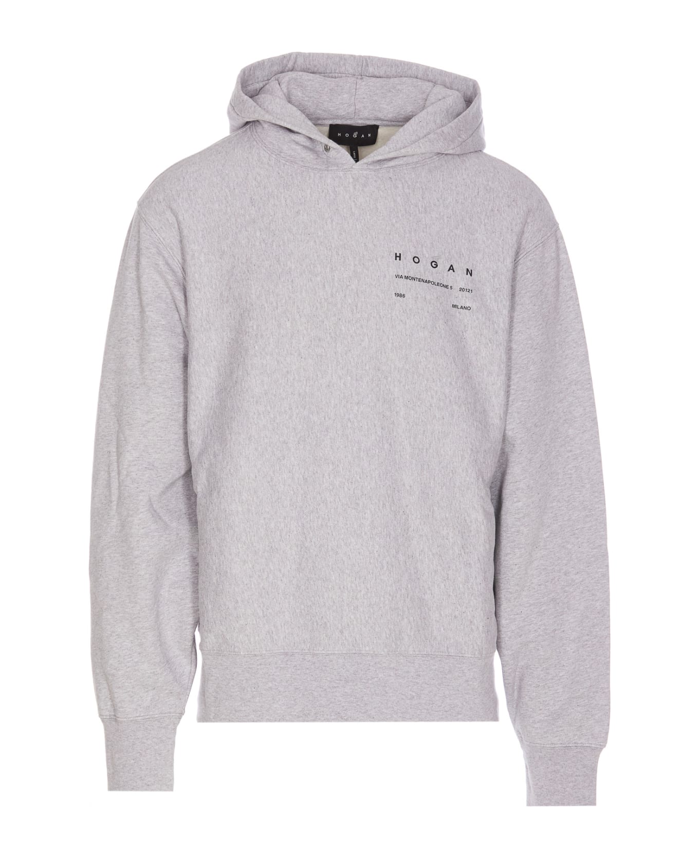 Hogan Logo Hoodie - Grey