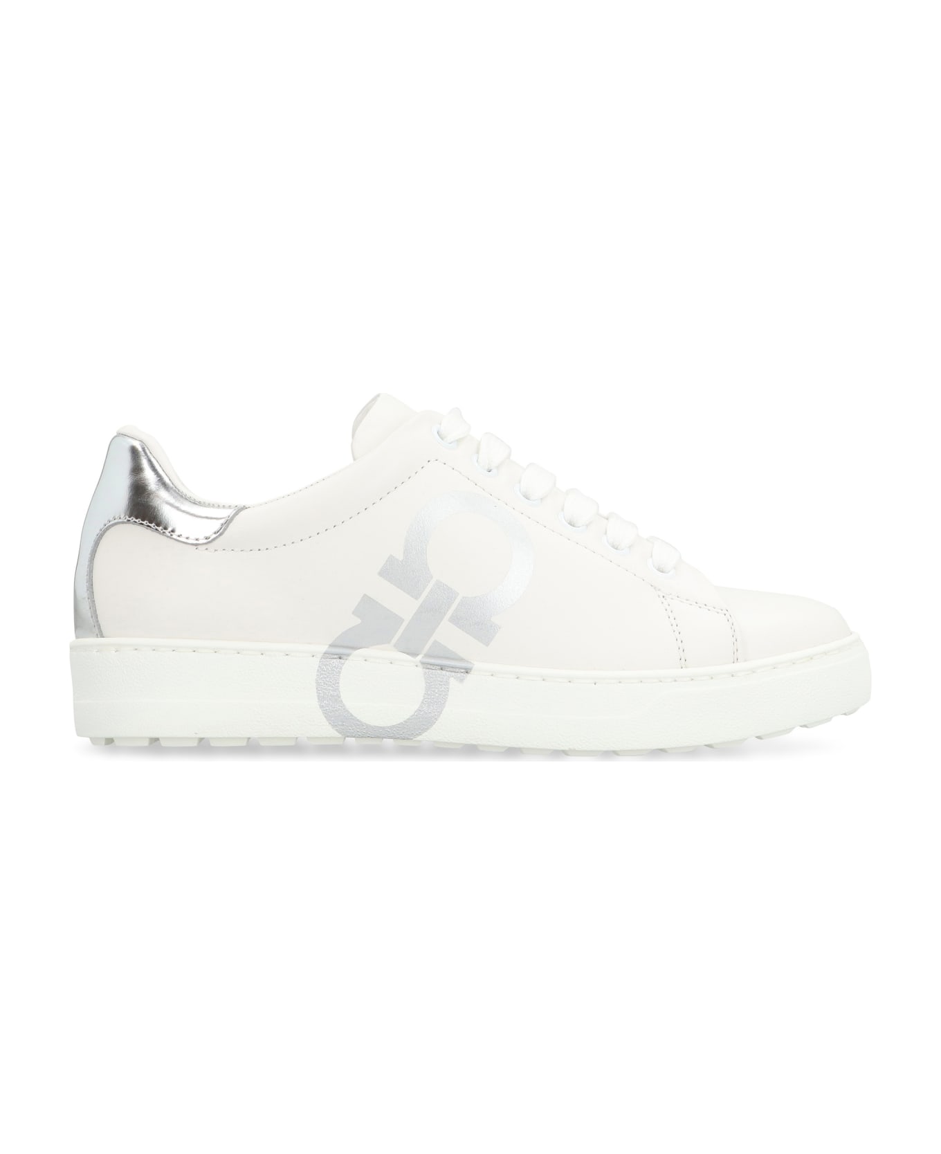 Ferragamo Leather Low-top Sneakers - White