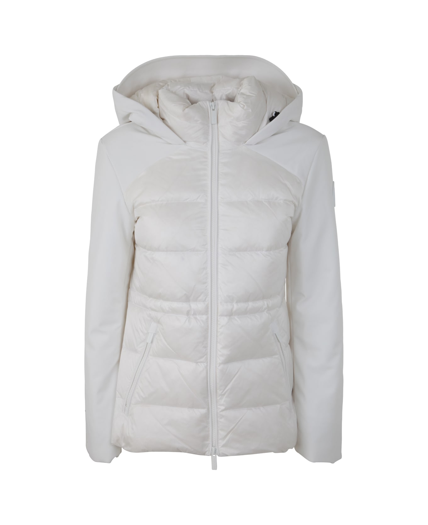 Woolrich Soft Shell Down Quilted Hybrid - Natural White