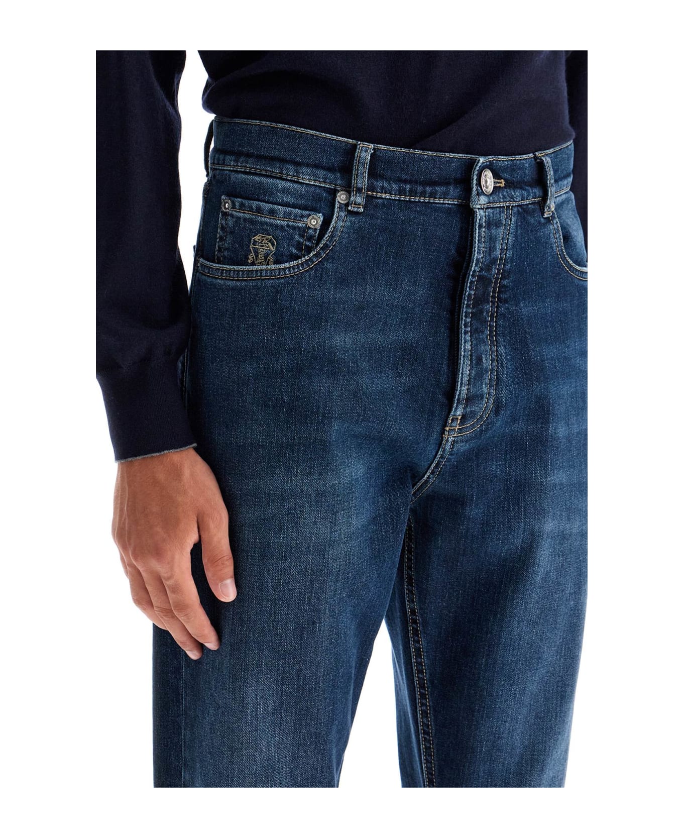Brunello Cucinelli 
stretch Denim Iconic Fit Jeans For A - Denim Scuro Old